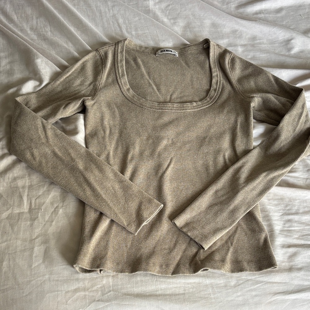 Buck Mason Surplus Ribbed Scoopneck Top